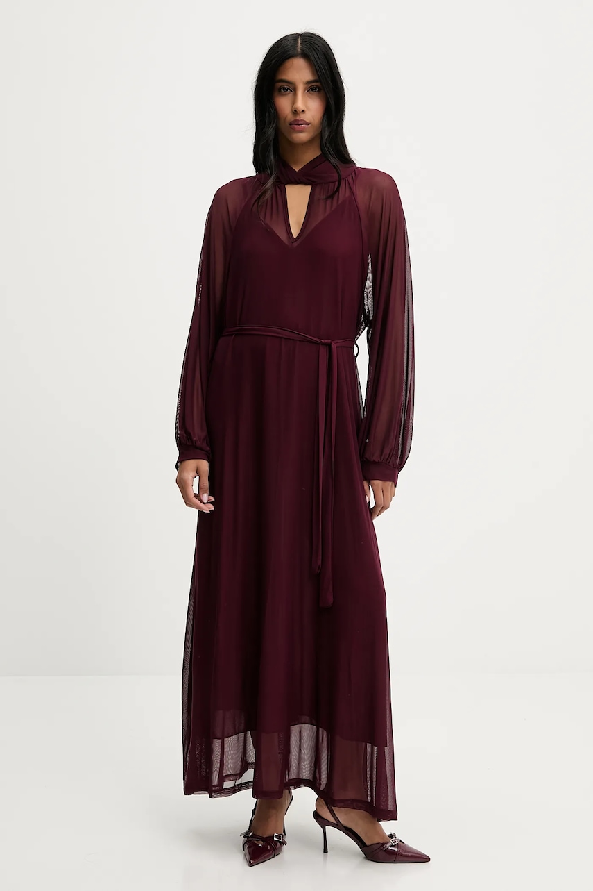 Answear Lab rochie culoarea bordo