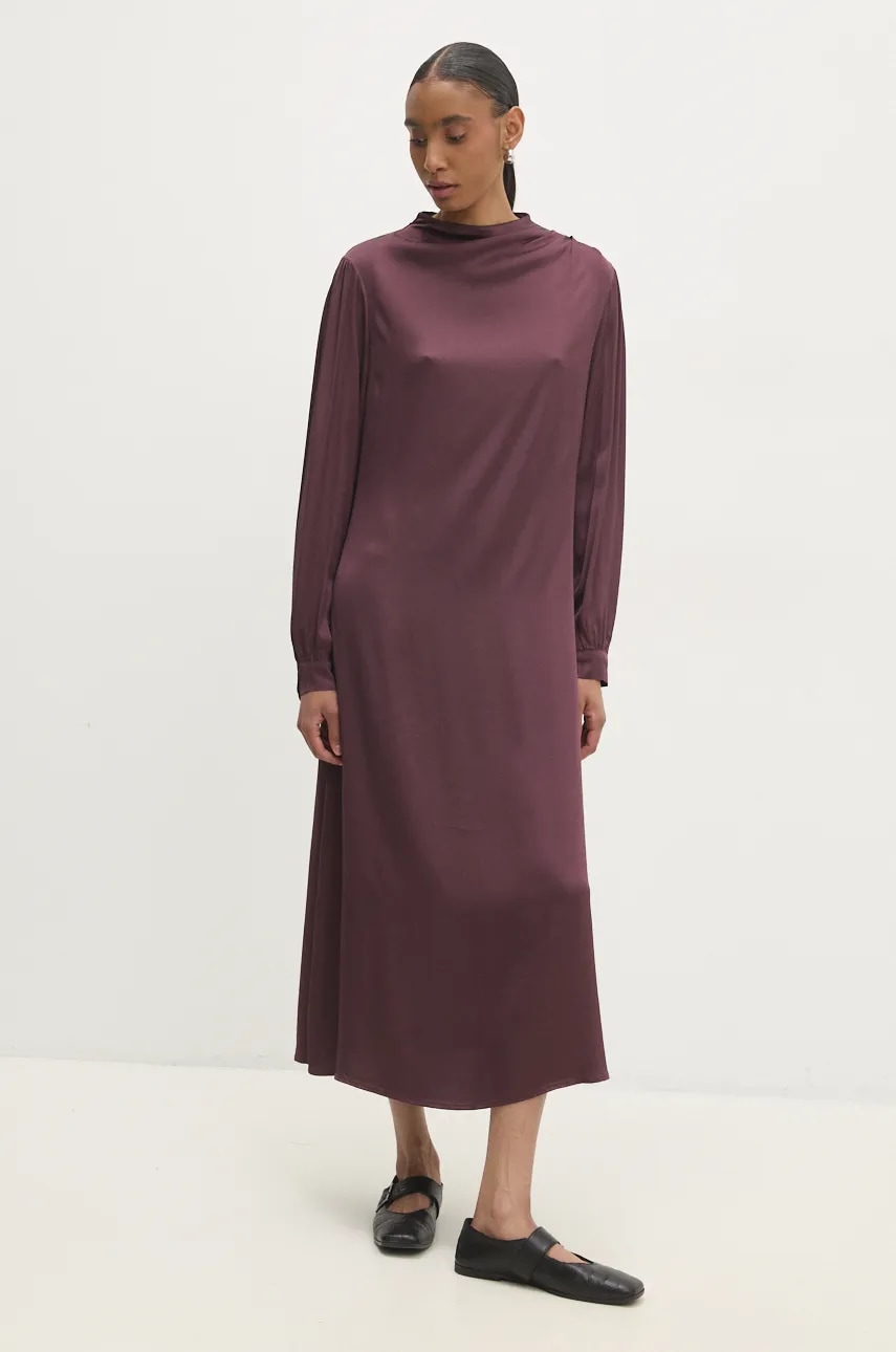 Answear Lab rochie culoarea bordo
