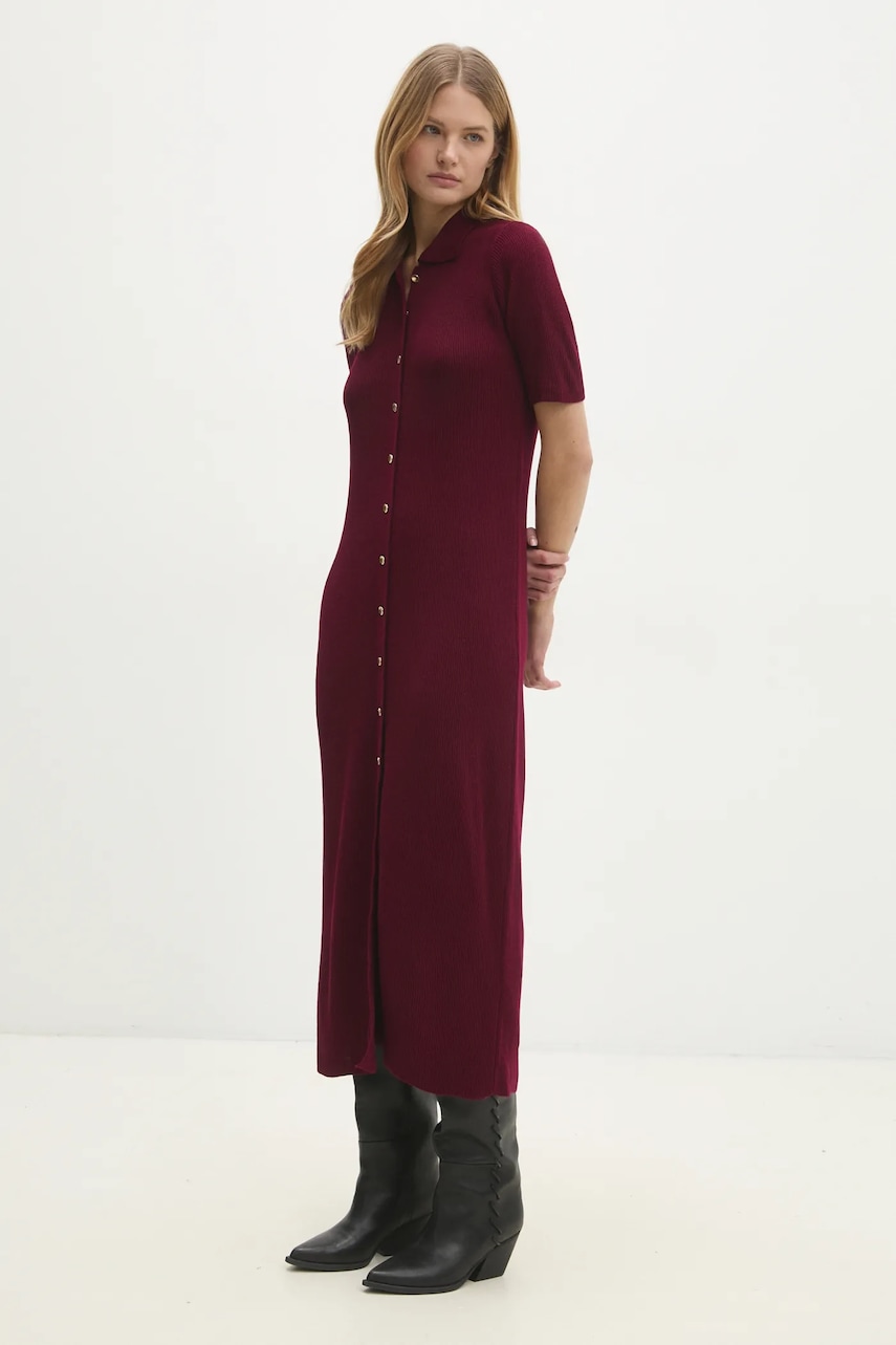 Answear Lab rochie culoarea bordo