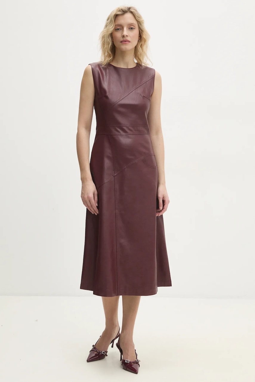 Answear Lab rochie culoarea bordo