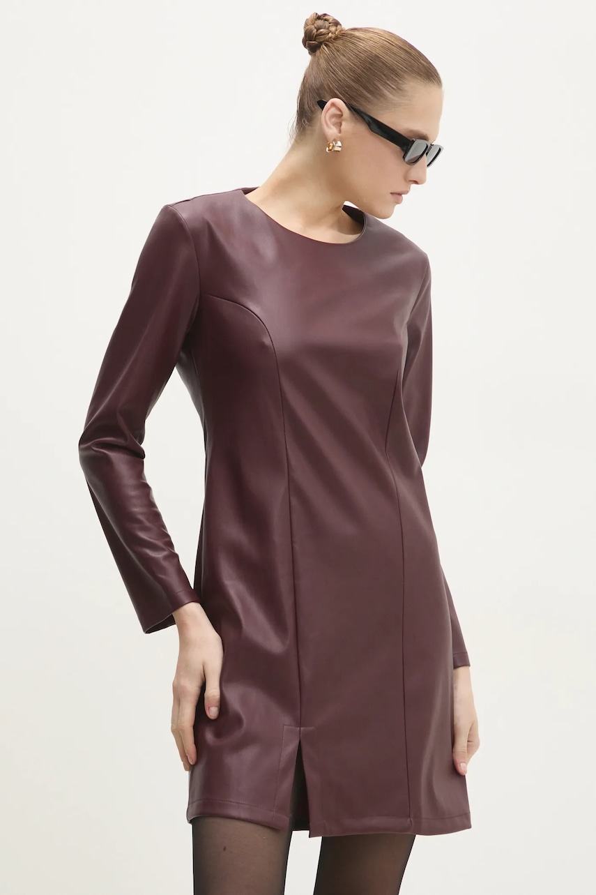 Answear Lab rochie culoarea bordo