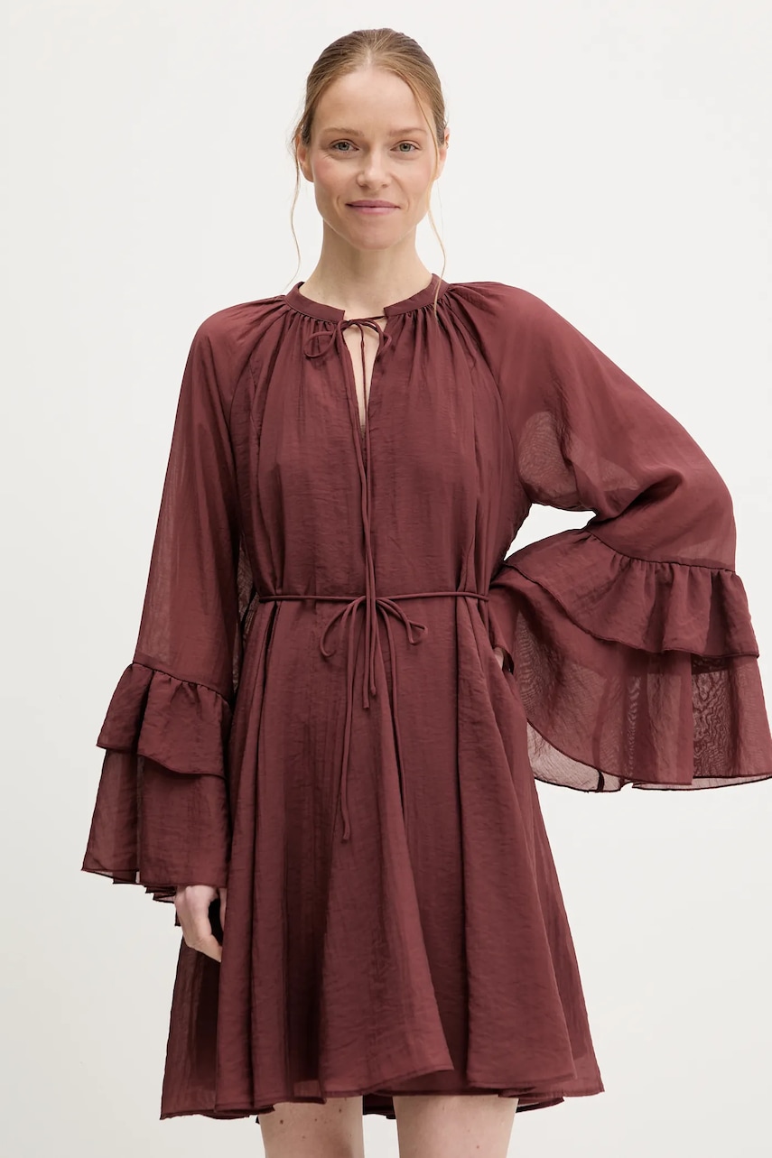 Answear Lab rochie culoarea bordo