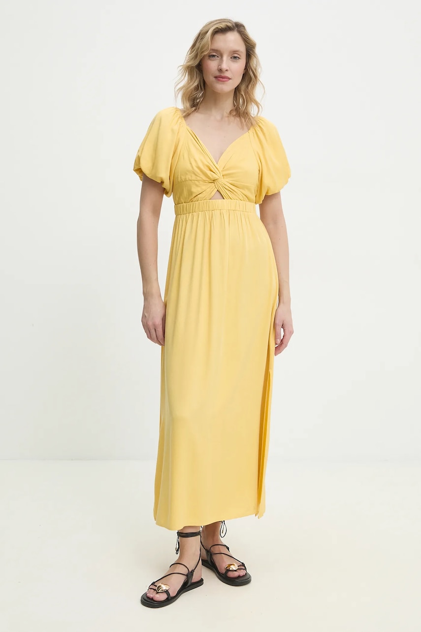 Answear Lab rochie culoarea galben