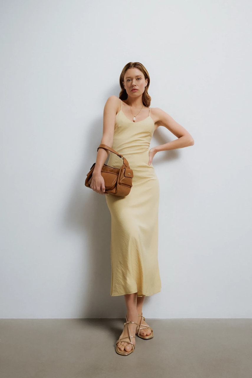 Answear Lab rochie culoarea galben