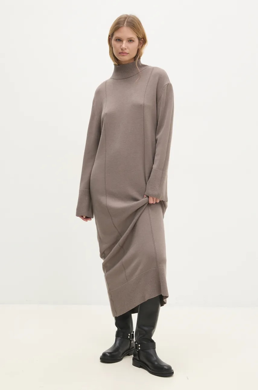 Answear Lab rochie culoarea gri