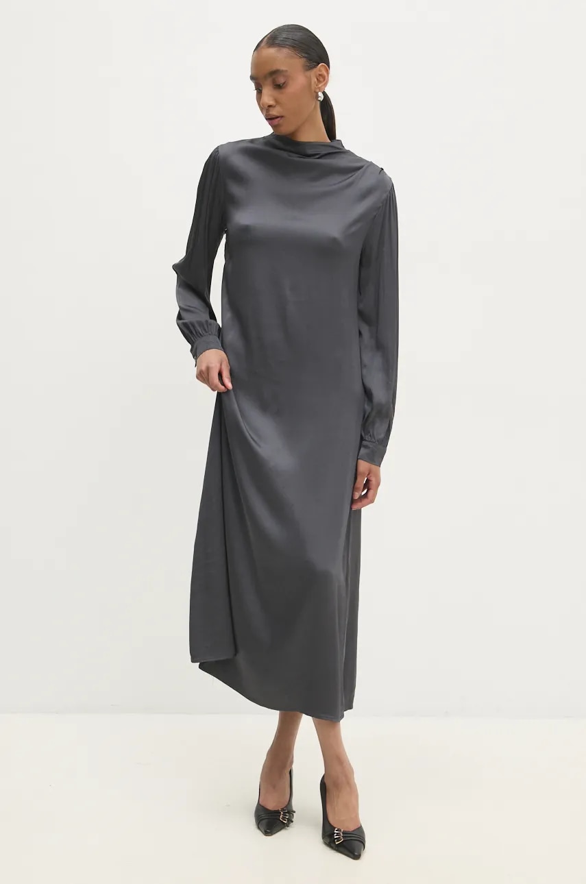 Answear Lab rochie culoarea gri