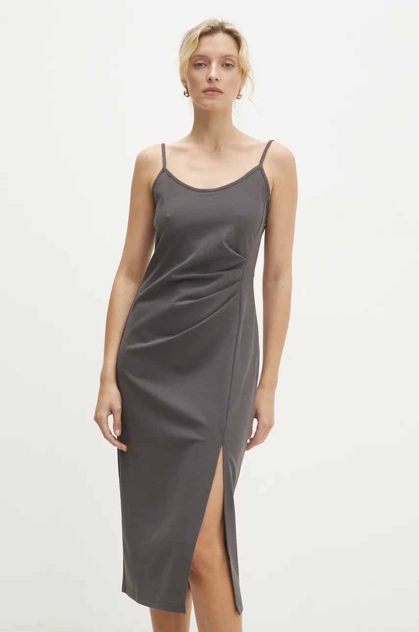 Answear Lab rochie culoarea gri