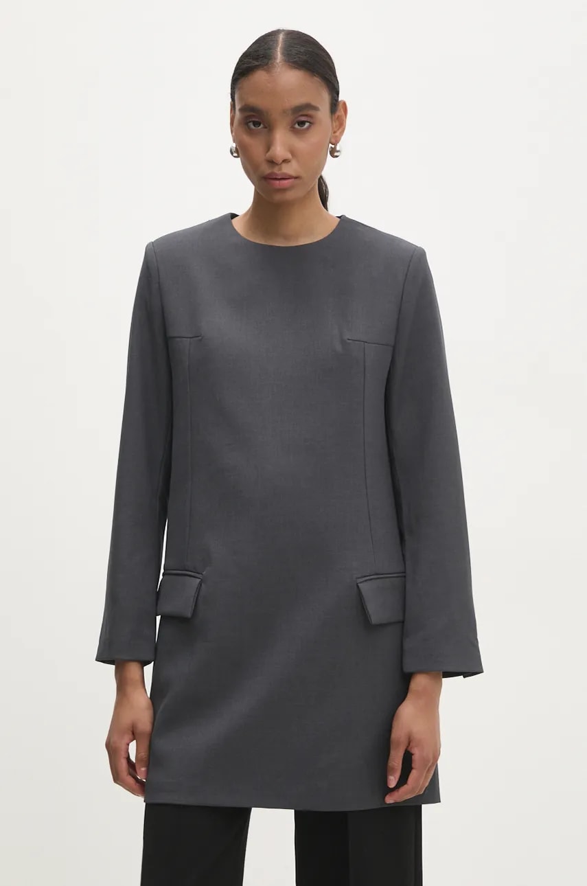 Answear Lab rochie culoarea gri