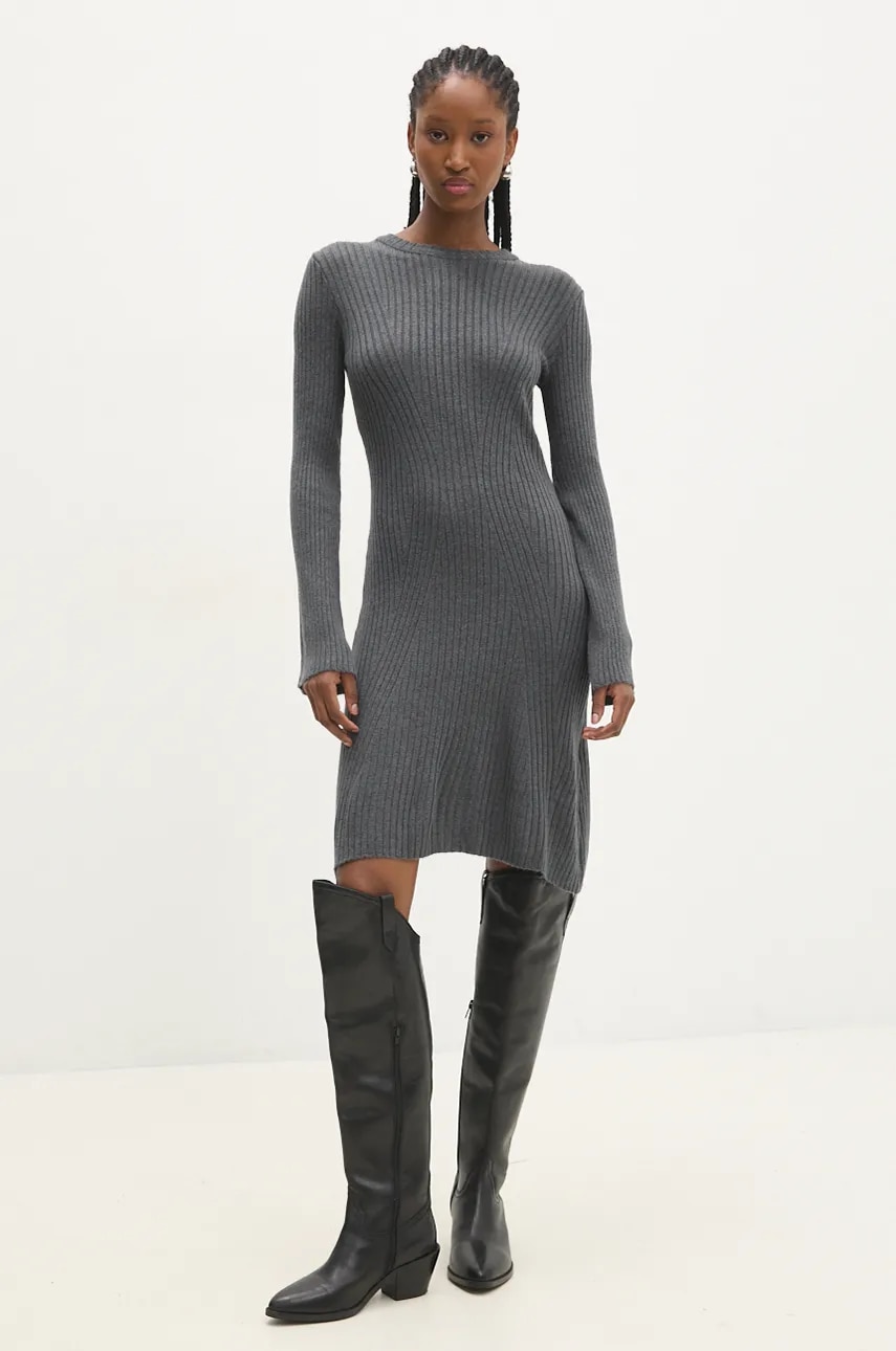 Answear Lab rochie culoarea gri
