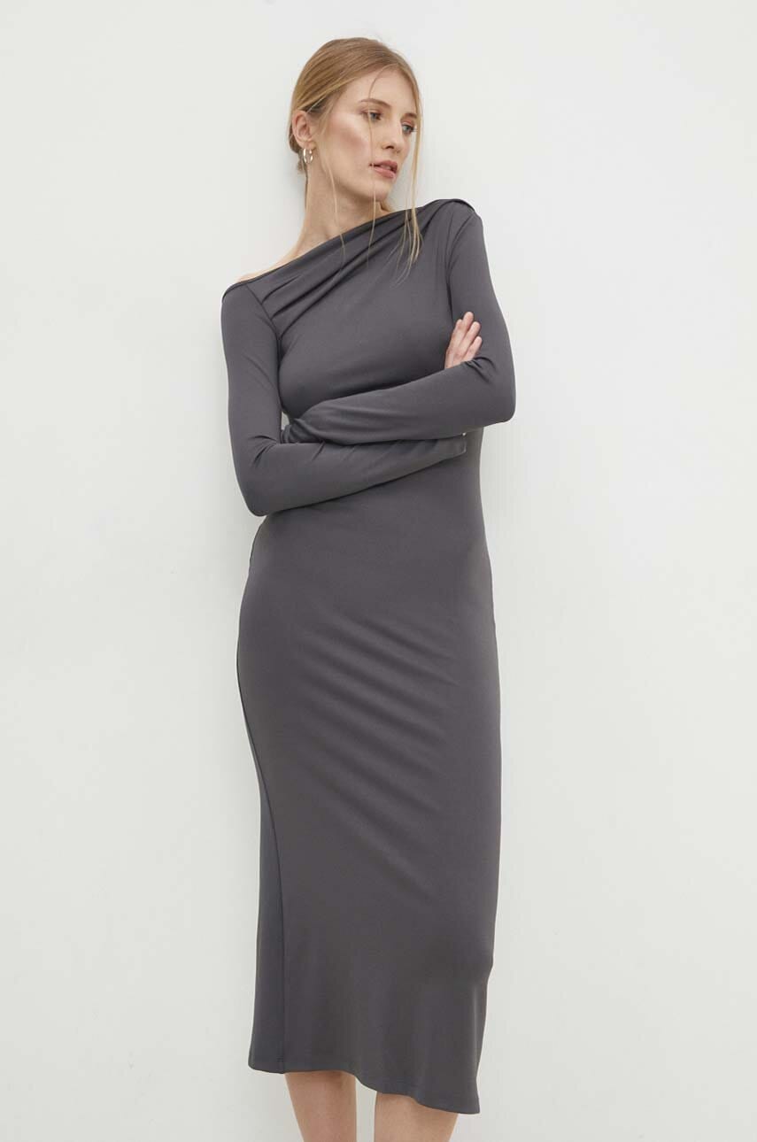 Answear Lab rochie culoarea gri