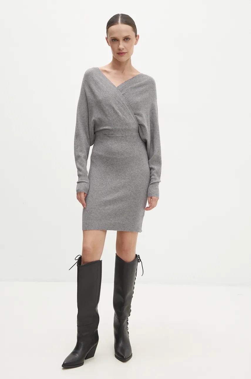 Answear Lab rochie culoarea gri