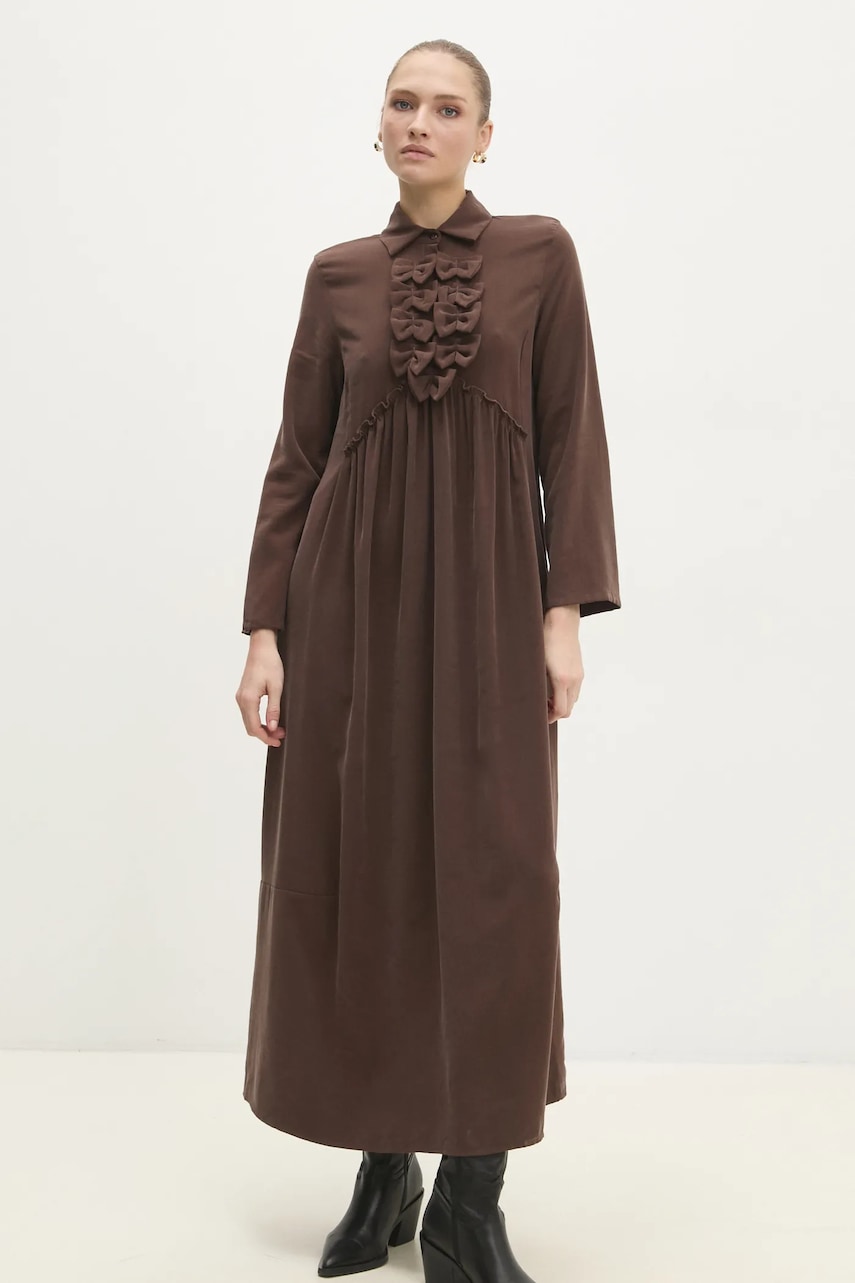 Answear Lab rochie culoarea maro