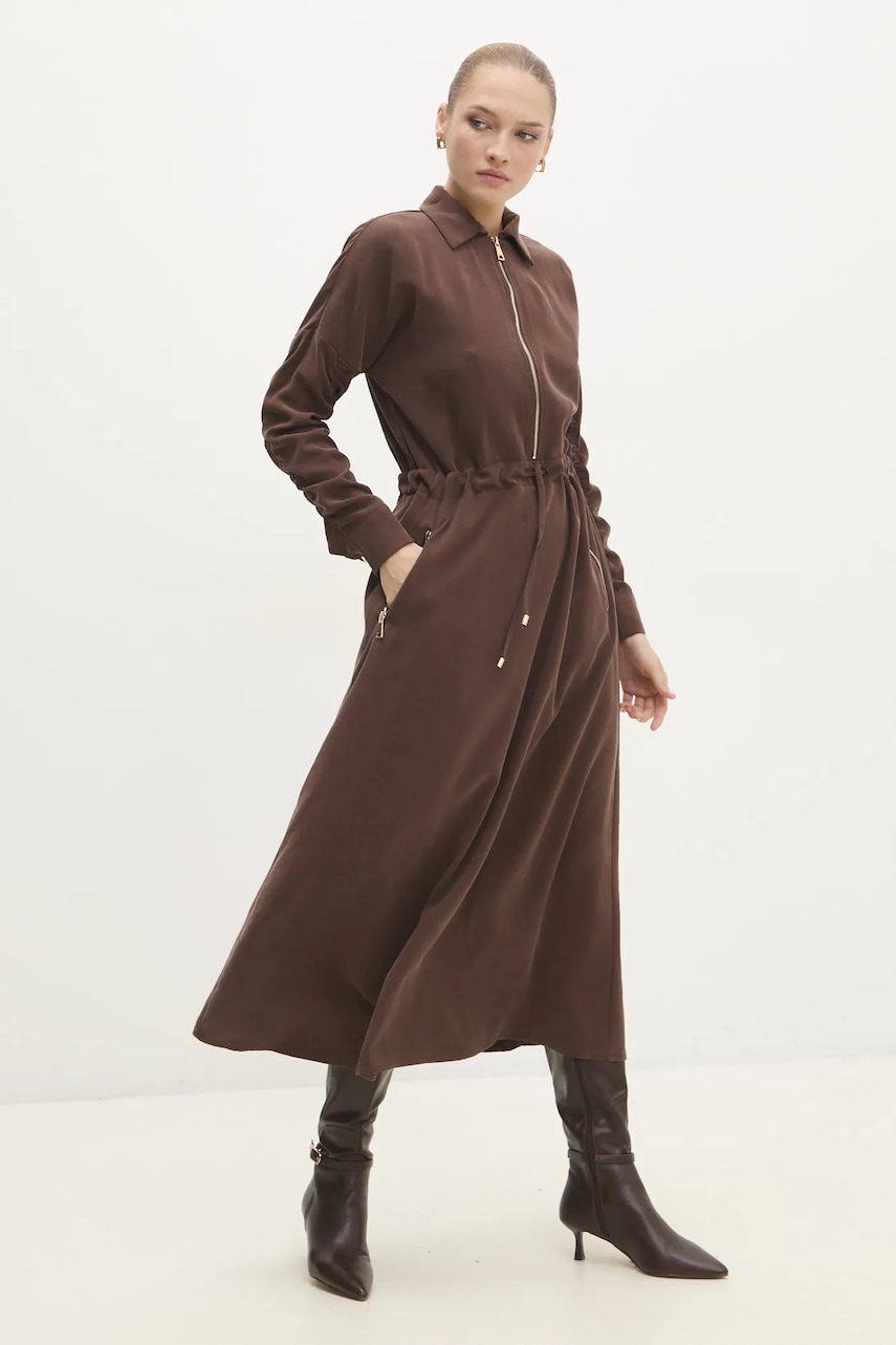 Answear Lab rochie culoarea maro