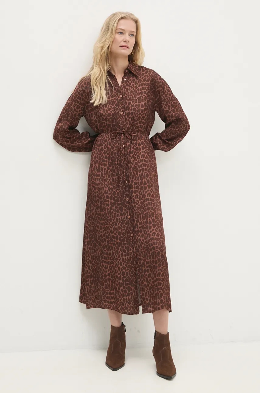 Answear Lab rochie culoarea maro