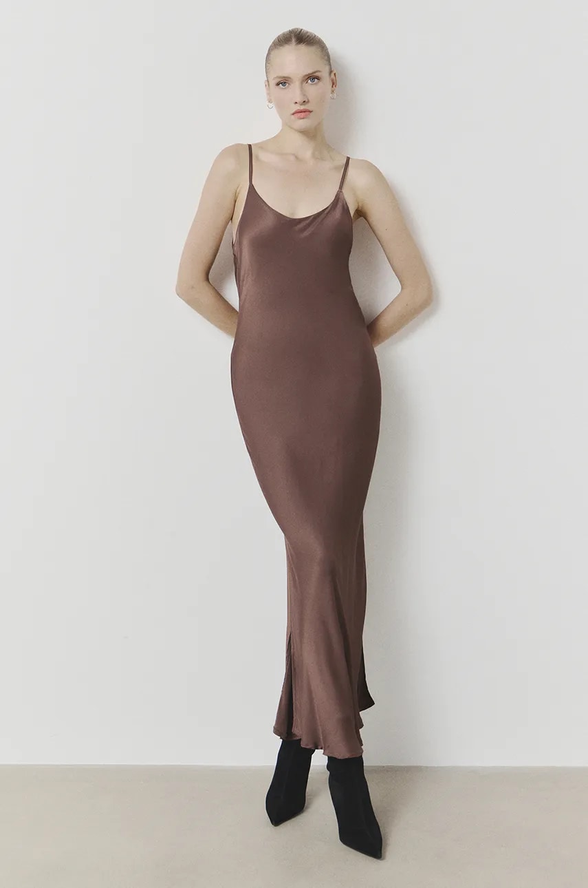 Answear Lab rochie culoarea maro