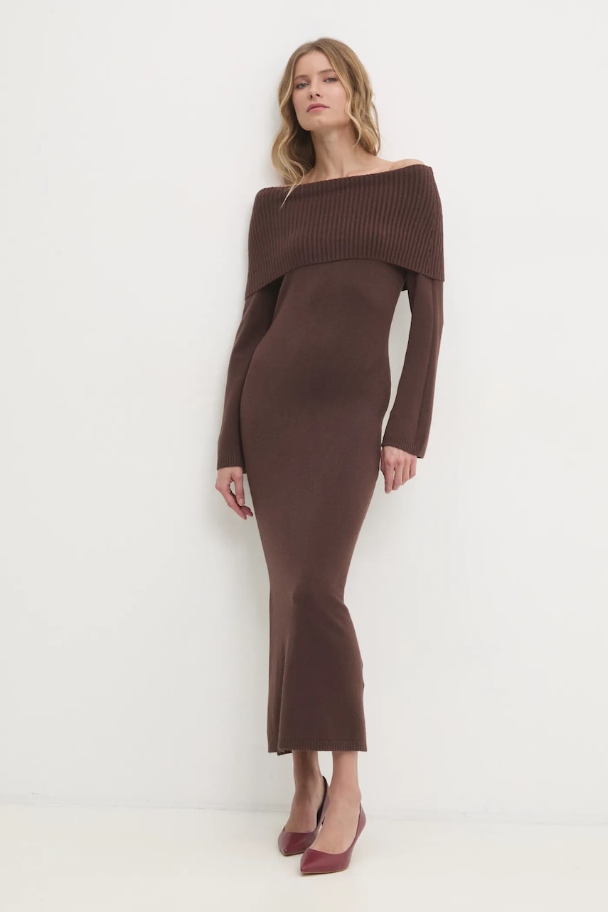 Answear Lab rochie culoarea maro