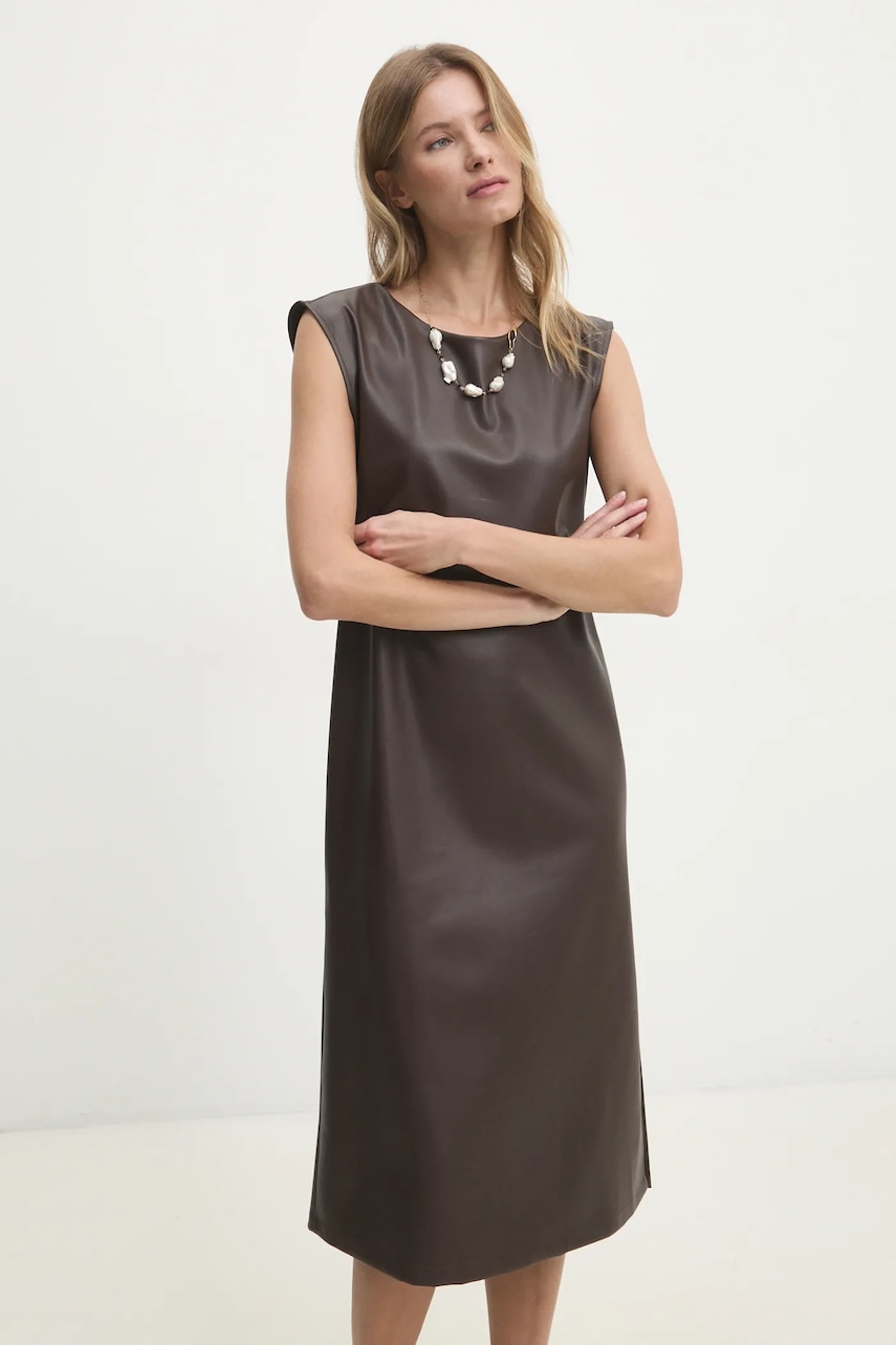 Answear Lab rochie culoarea maro