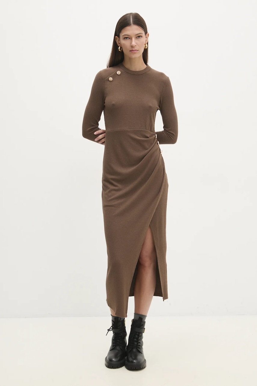 Answear Lab rochie culoarea maro