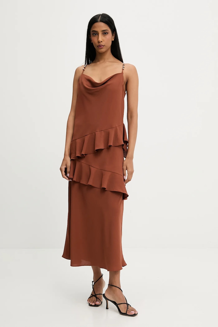 Answear Lab rochie culoarea maro