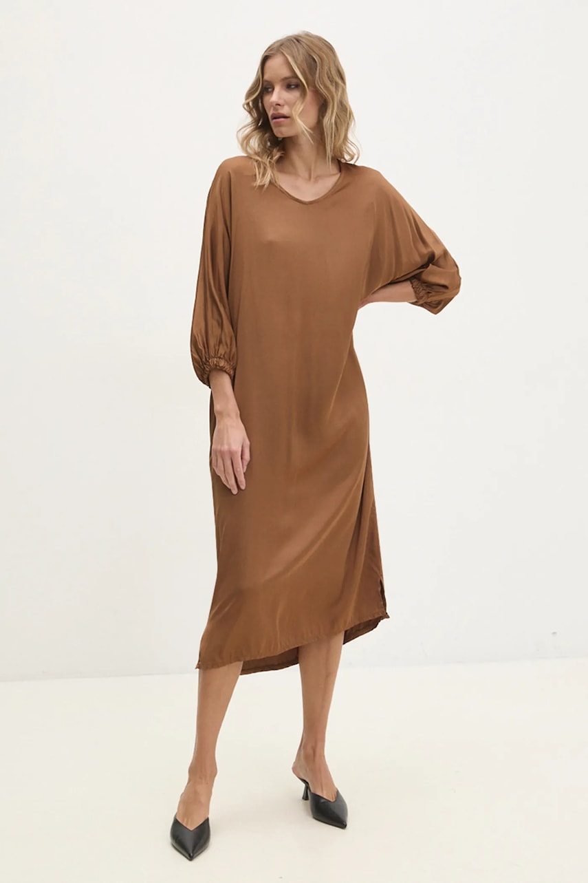 Answear Lab rochie culoarea maro