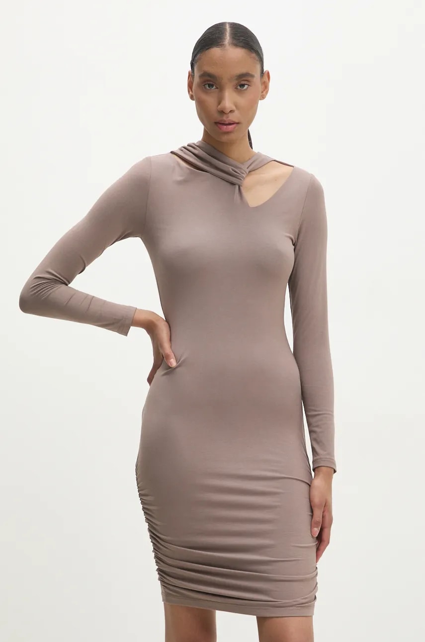 Answear Lab rochie culoarea maro
