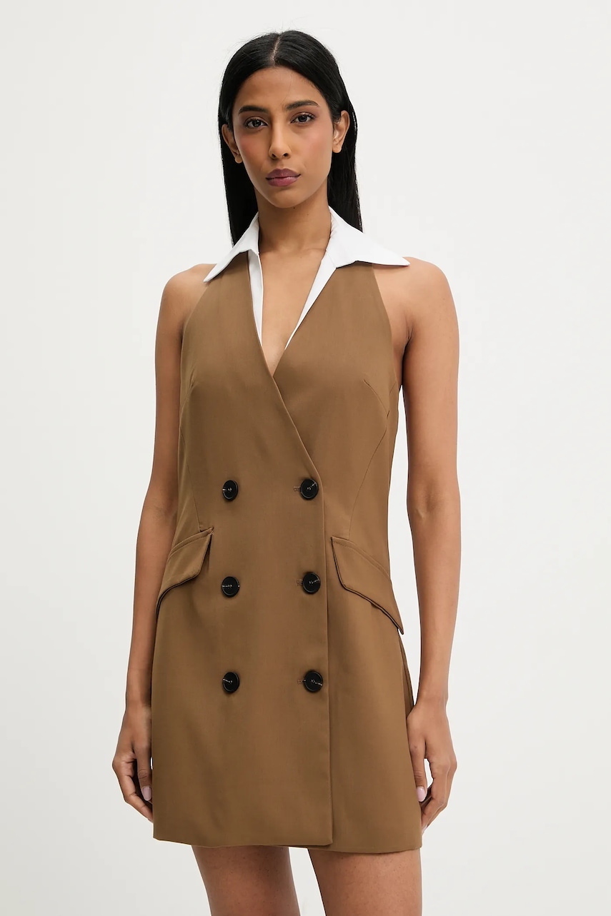 Answear Lab rochie culoarea maro