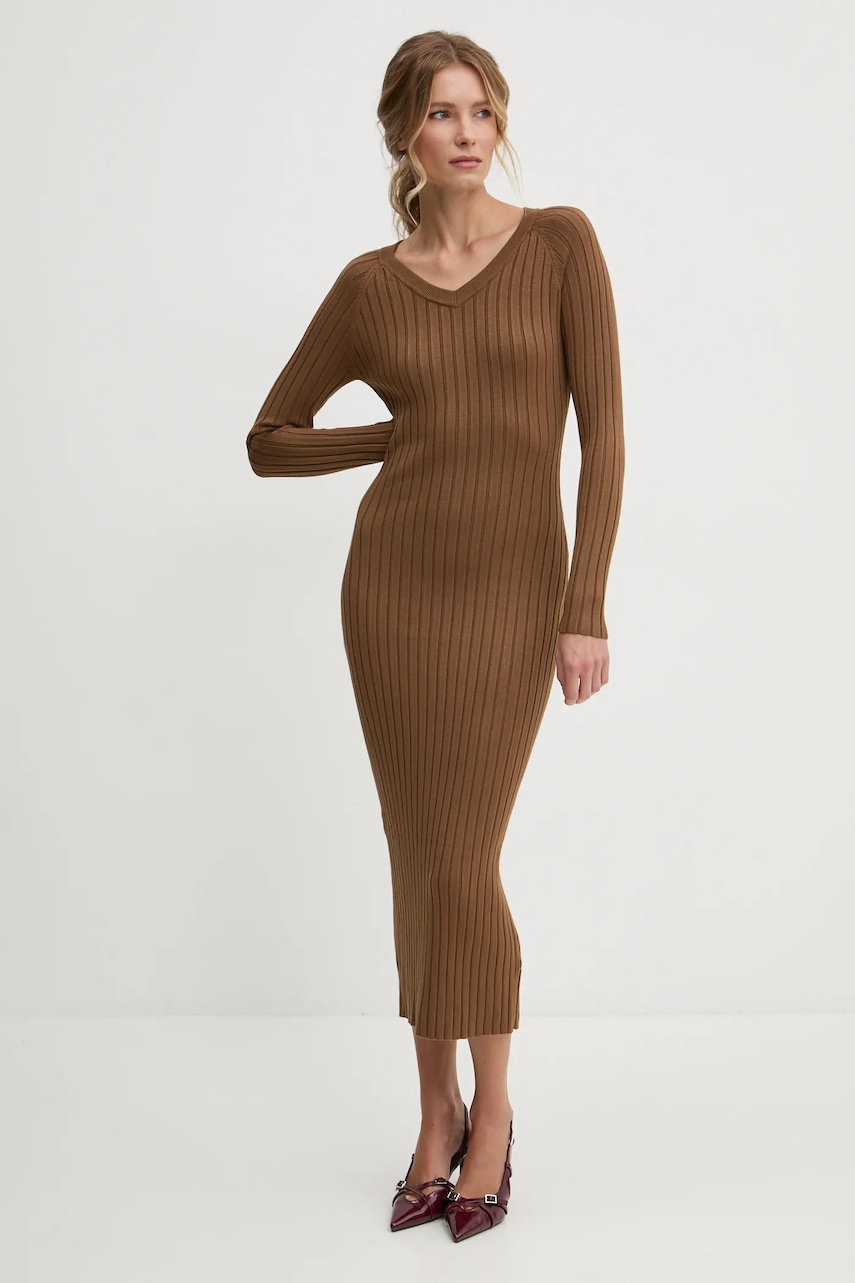 Answear Lab rochie culoarea maro