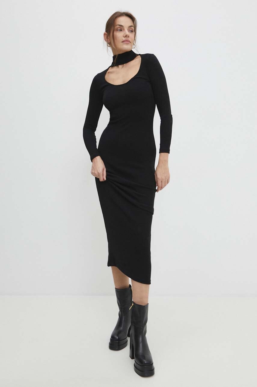 Answear Lab rochie culoarea negru