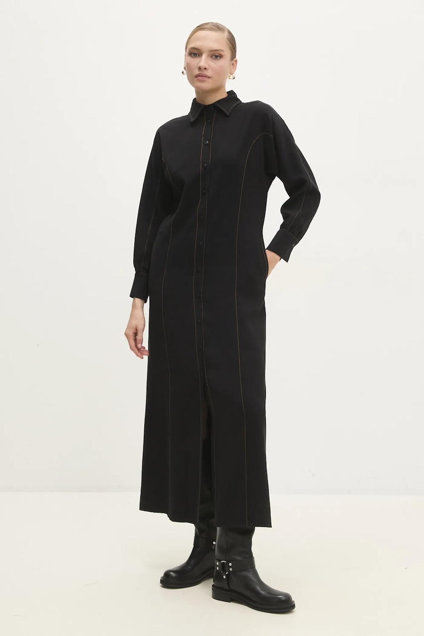 Answear Lab rochie culoarea negru