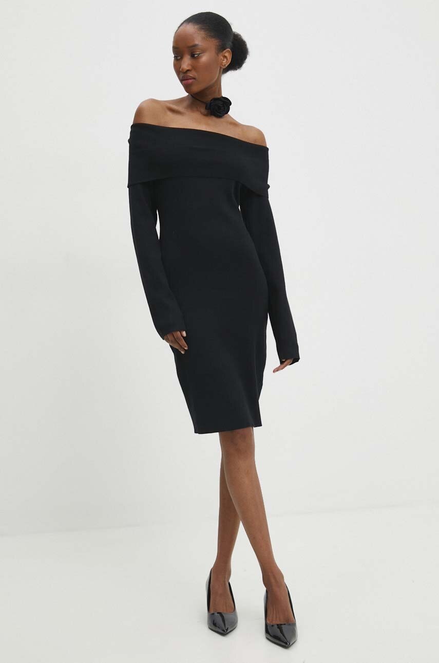 Answear Lab rochie culoarea negru