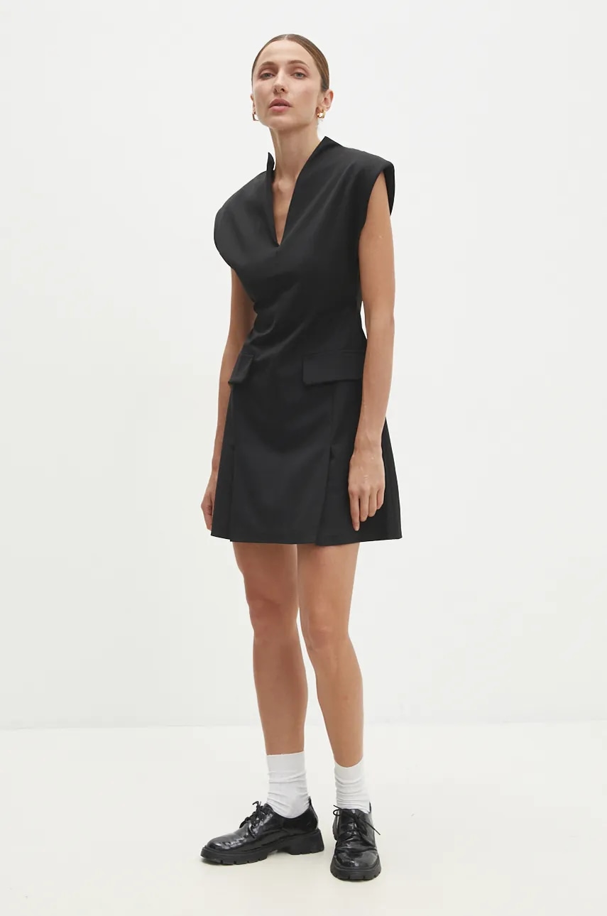 Answear Lab rochie culoarea negru
