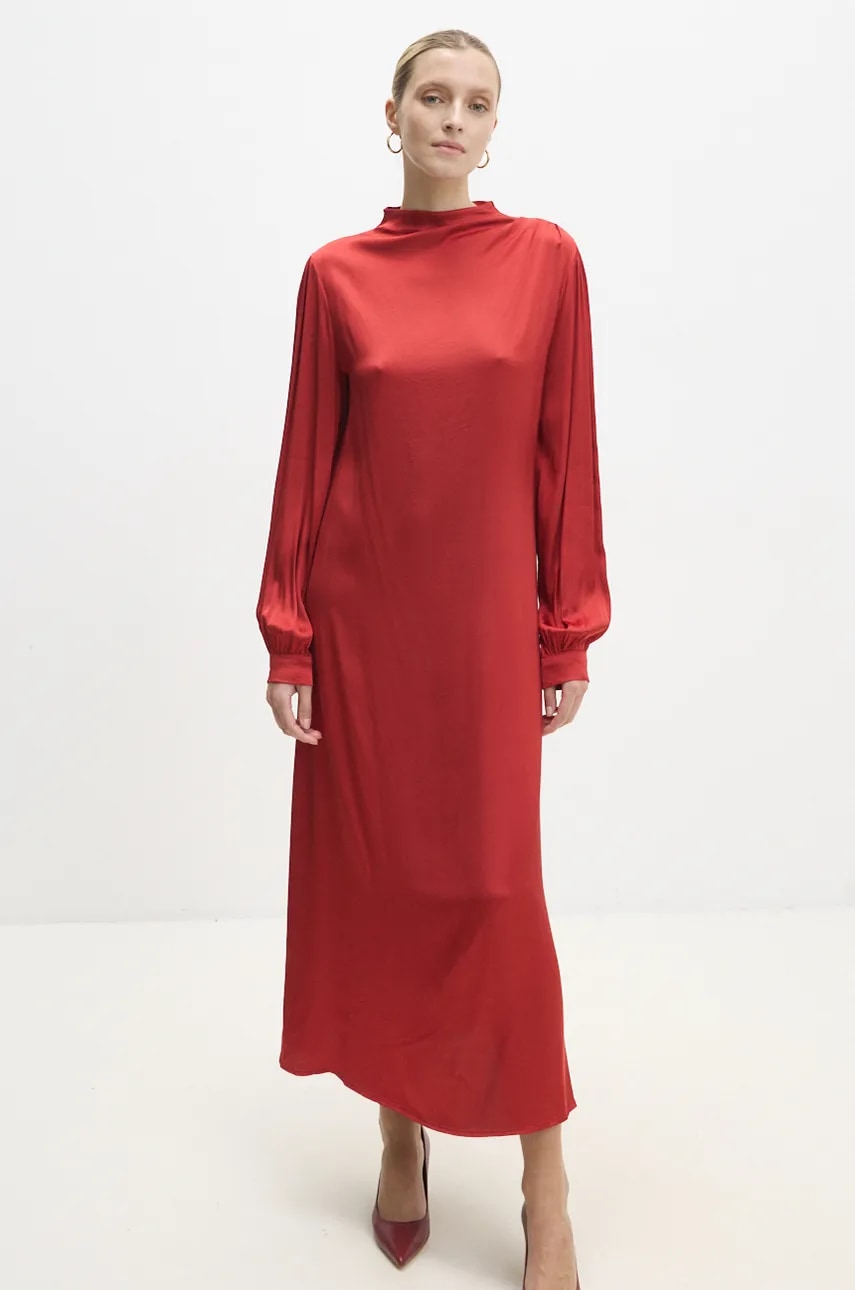 Answear Lab rochie culoarea rosu