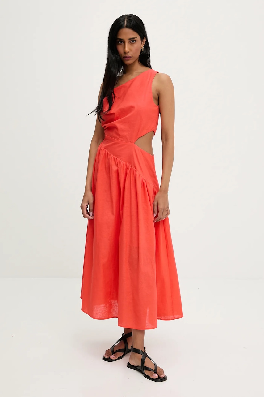 Answear Lab rochie culoarea rosu