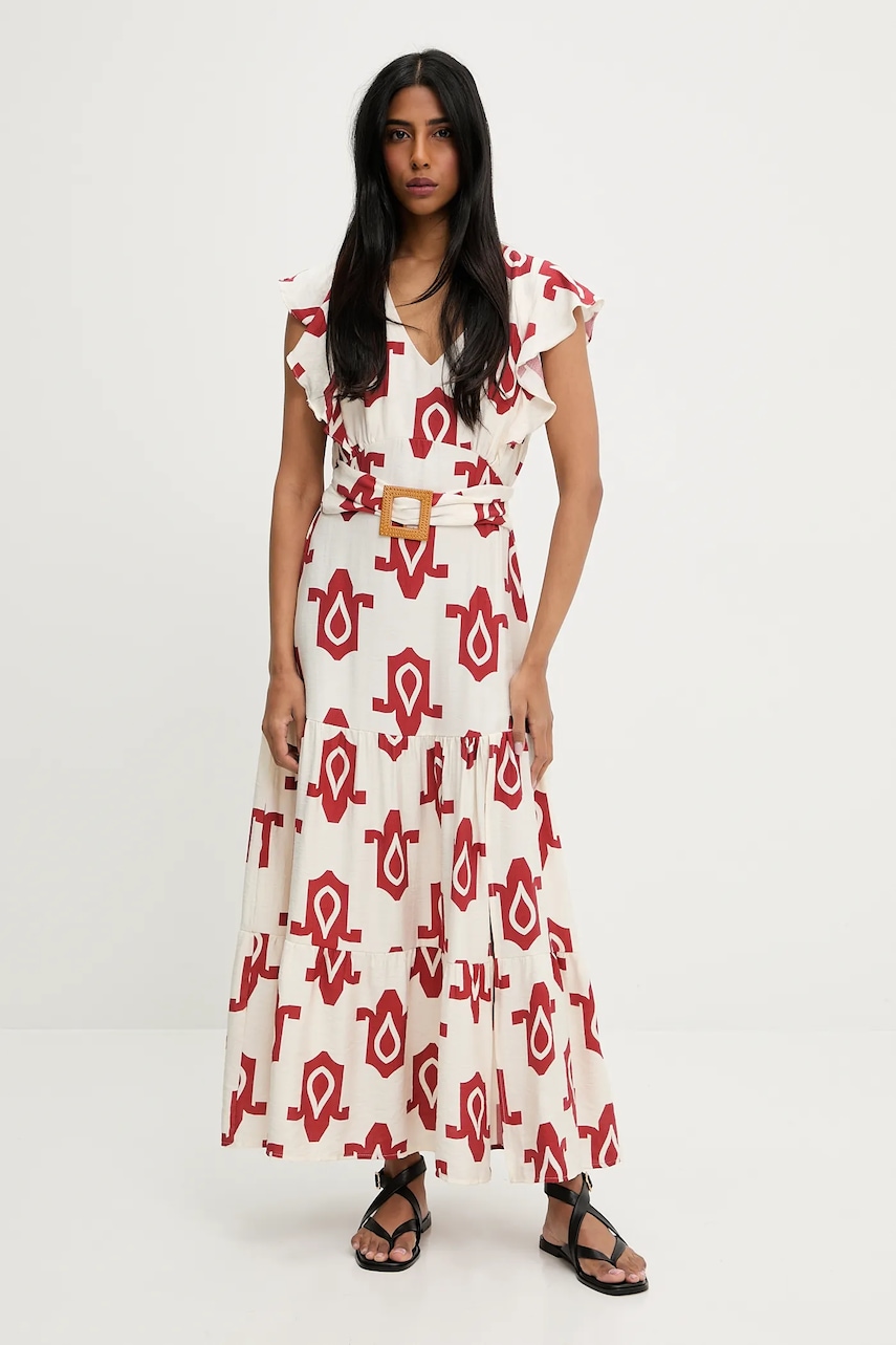 Answear Lab rochie culoarea rosu