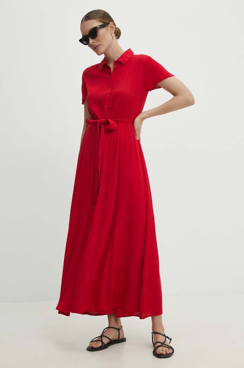 Answear Lab rochie culoarea rosu