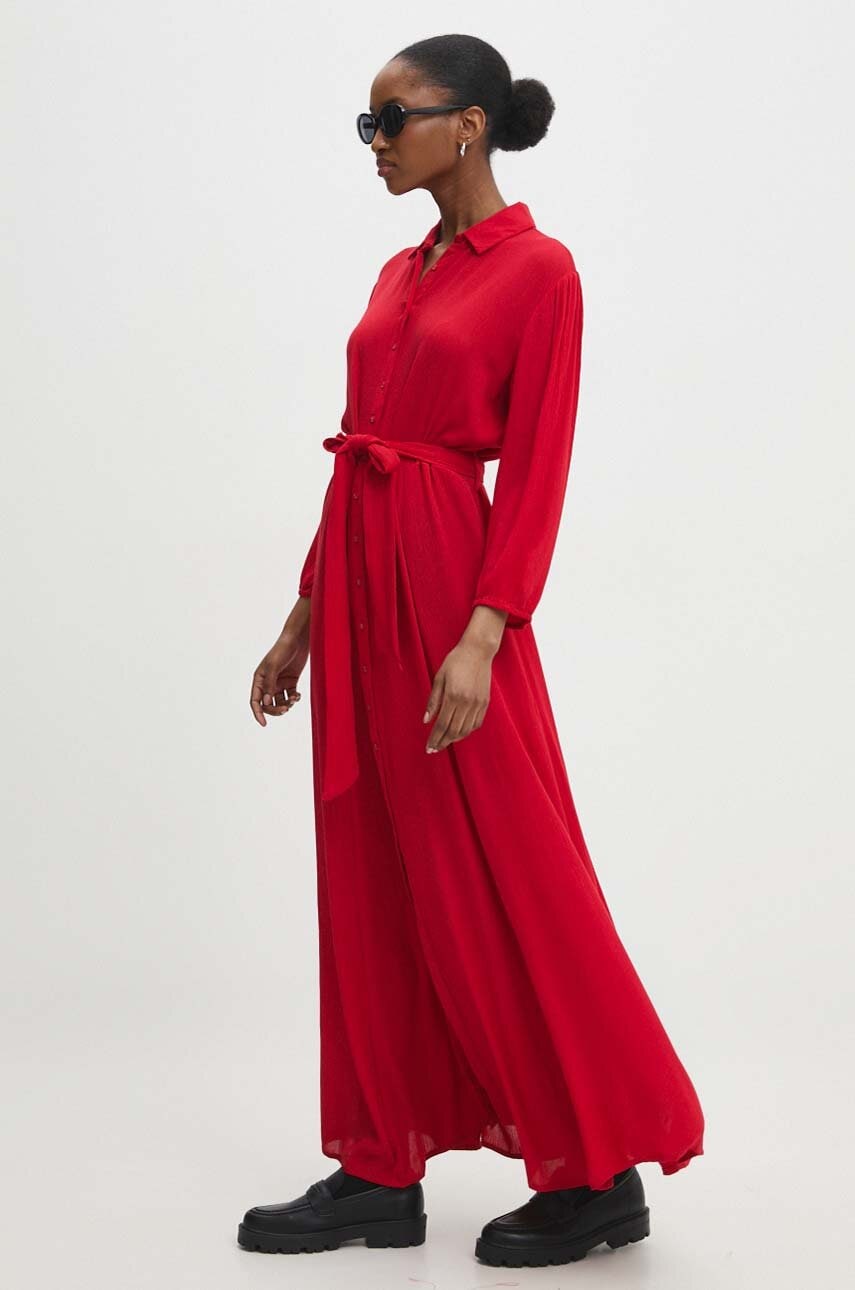 Answear Lab rochie culoarea rosu