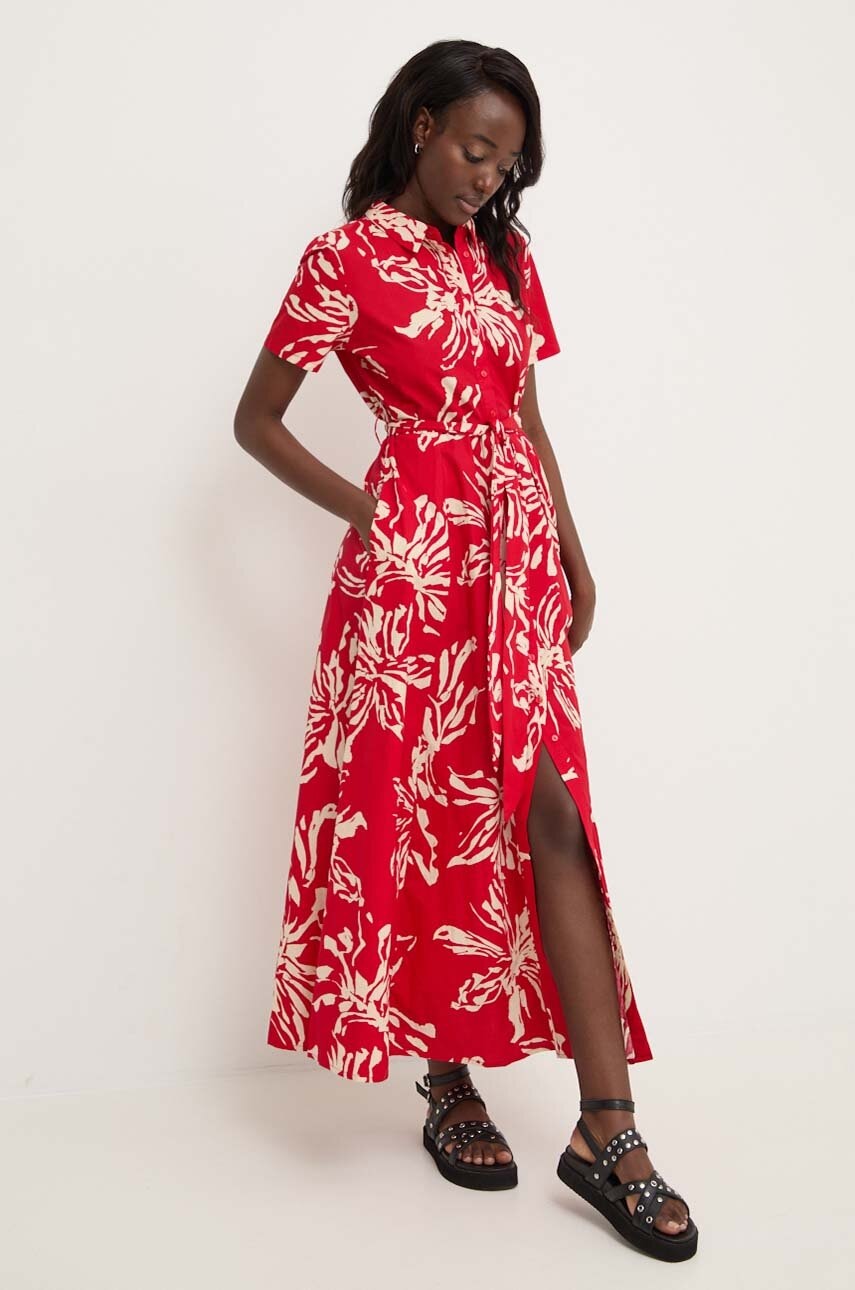 Answear Lab rochie culoarea rosu
