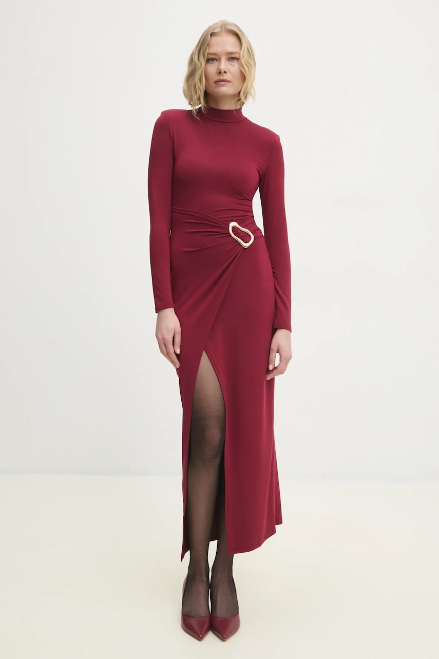 Answear Lab rochie culoarea rosu