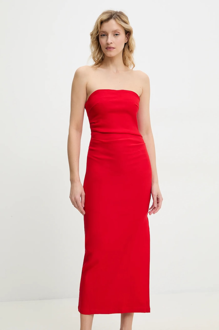 Answear Lab rochie culoarea rosu