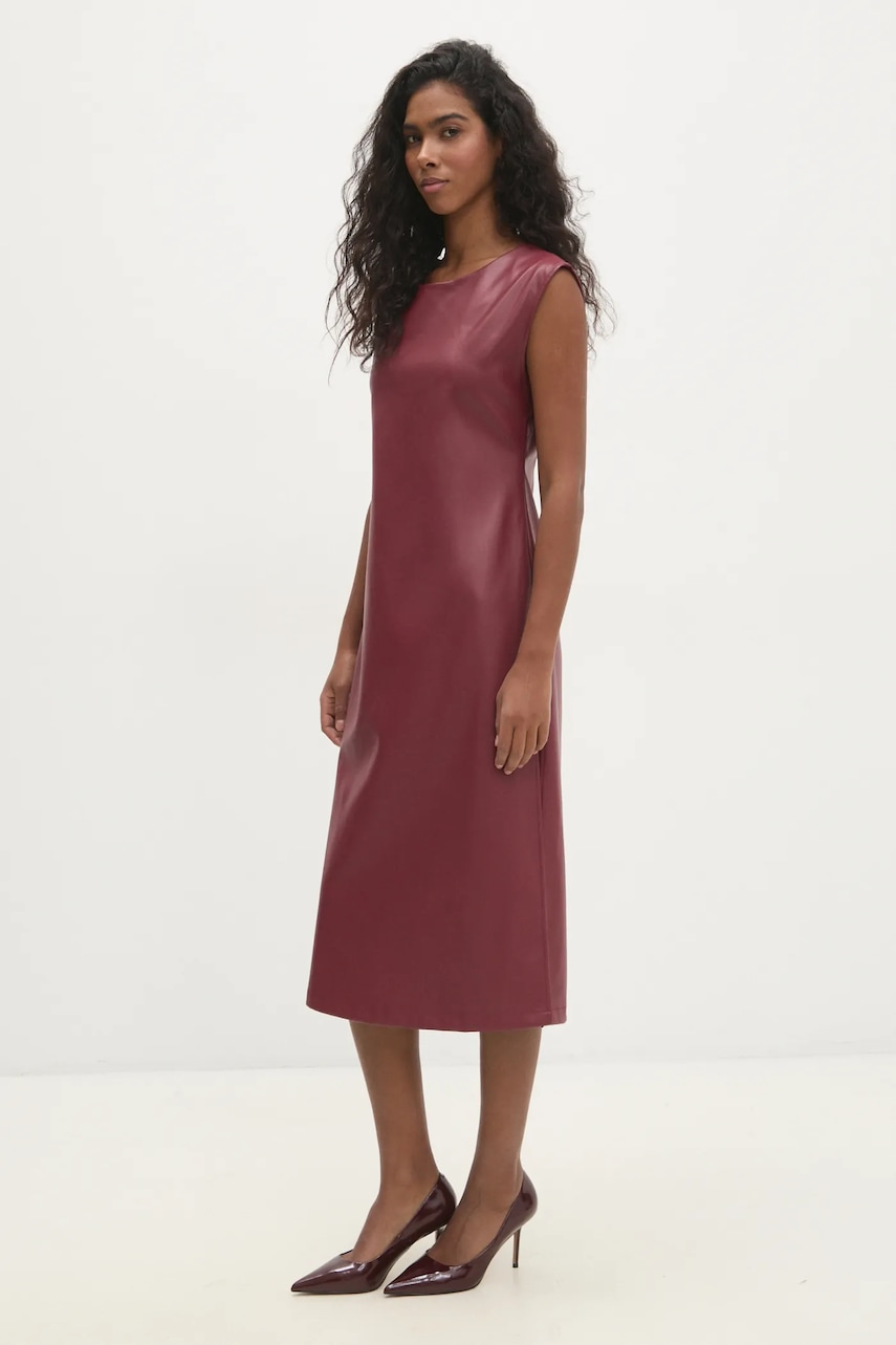 Answear Lab rochie culoarea rosu