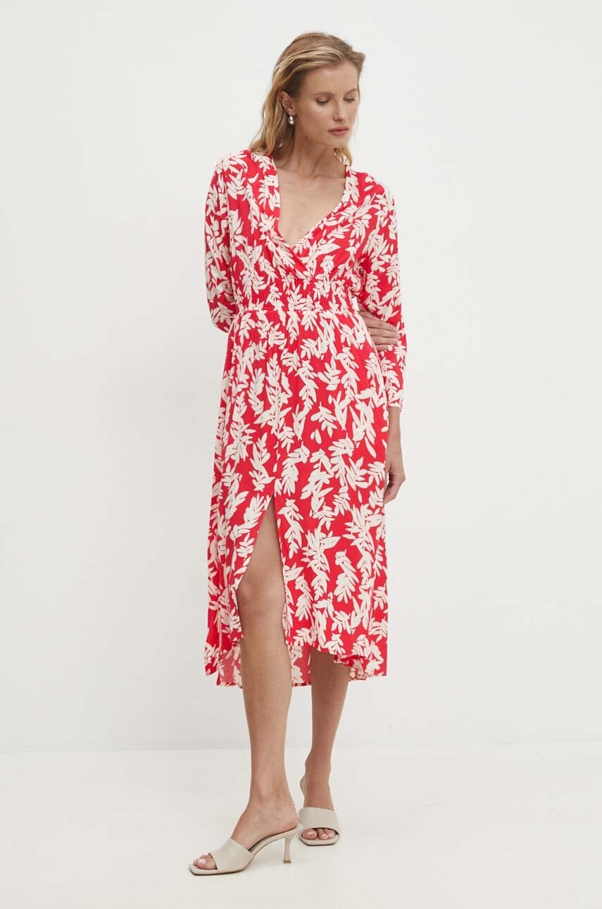Answear Lab rochie culoarea rosu