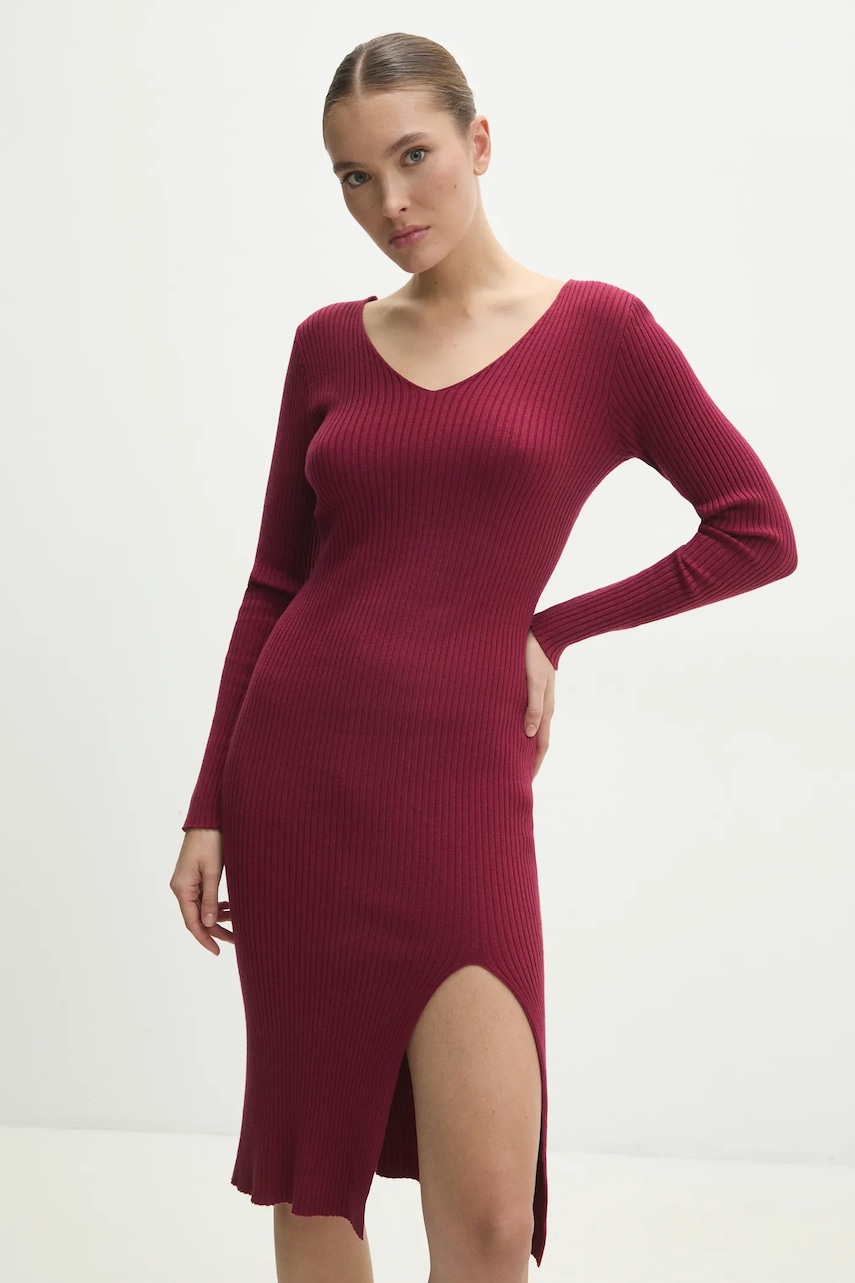 Answear Lab rochie culoarea rosu