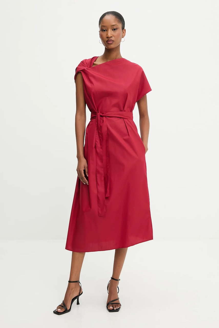 Answear Lab rochie culoarea rosu