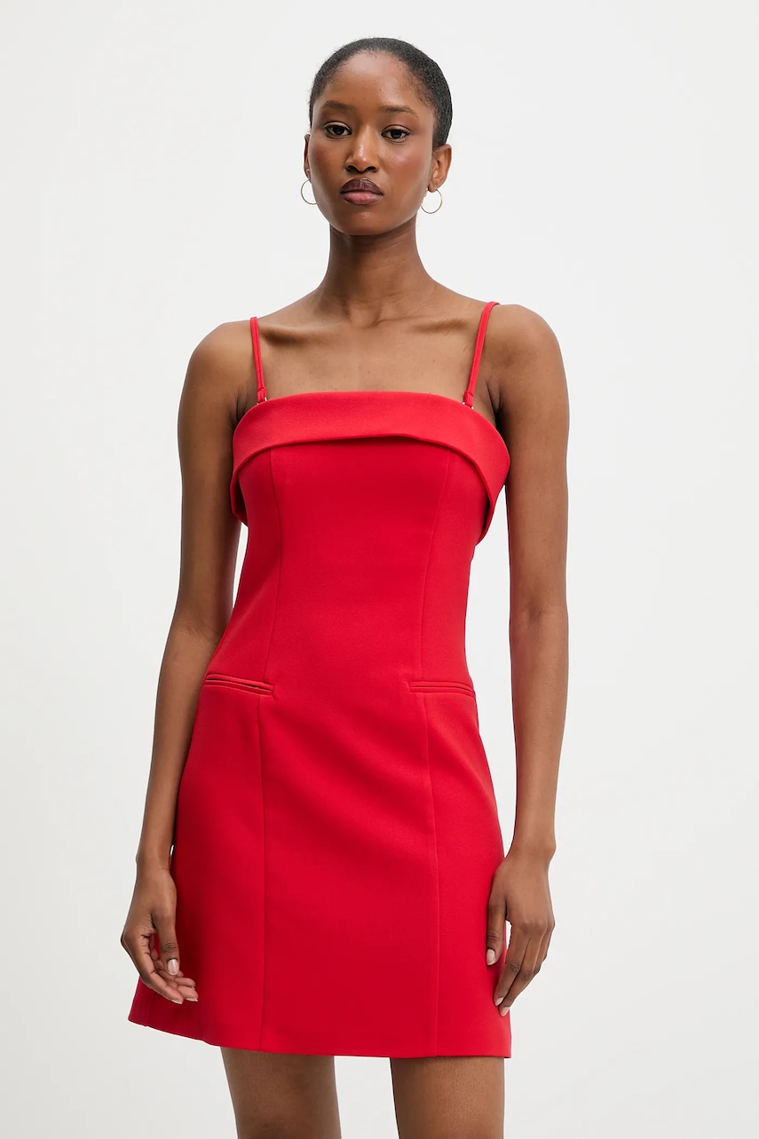 Answear Lab rochie culoarea rosu