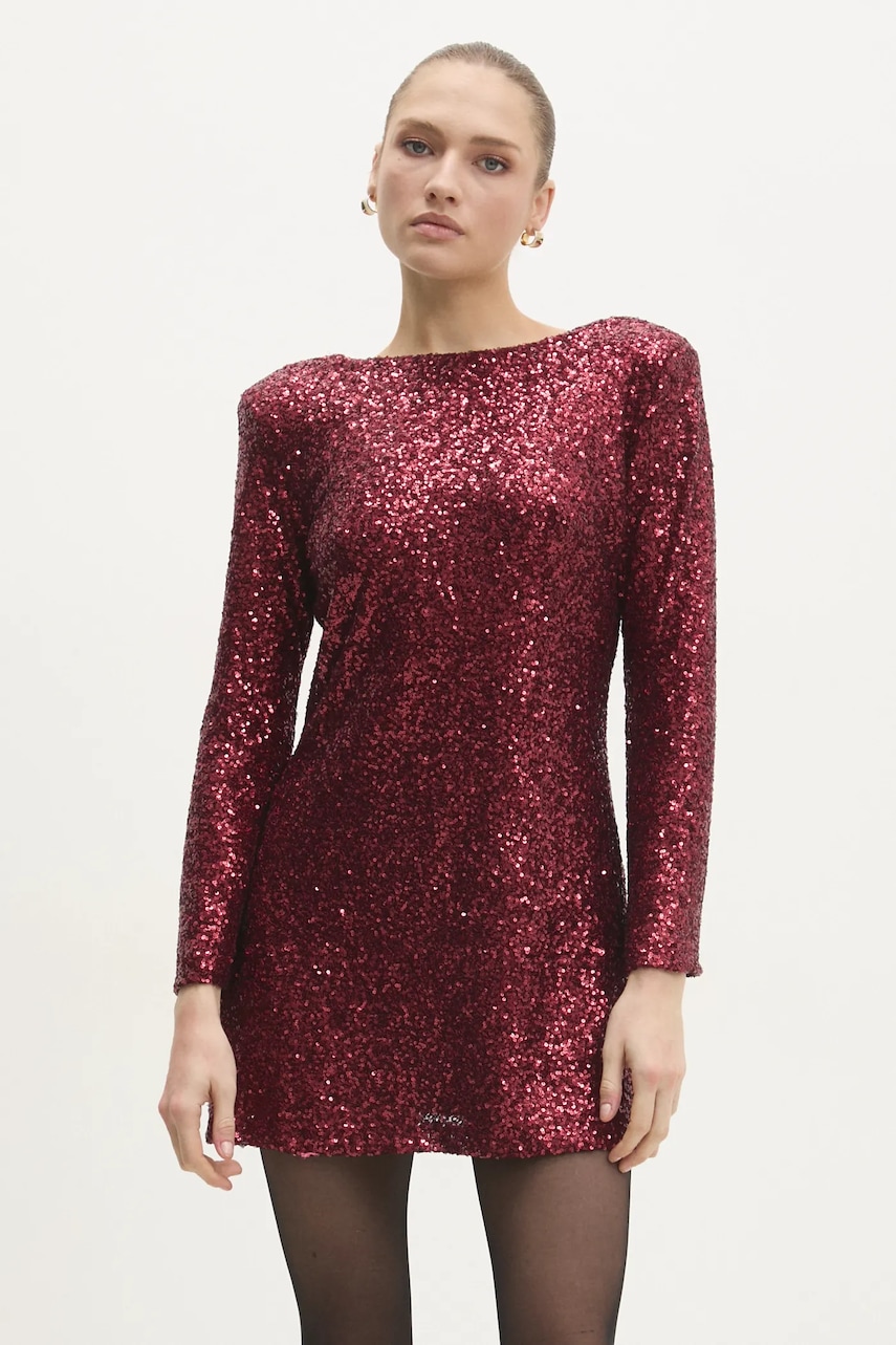 Answear Lab rochie culoarea rosu
