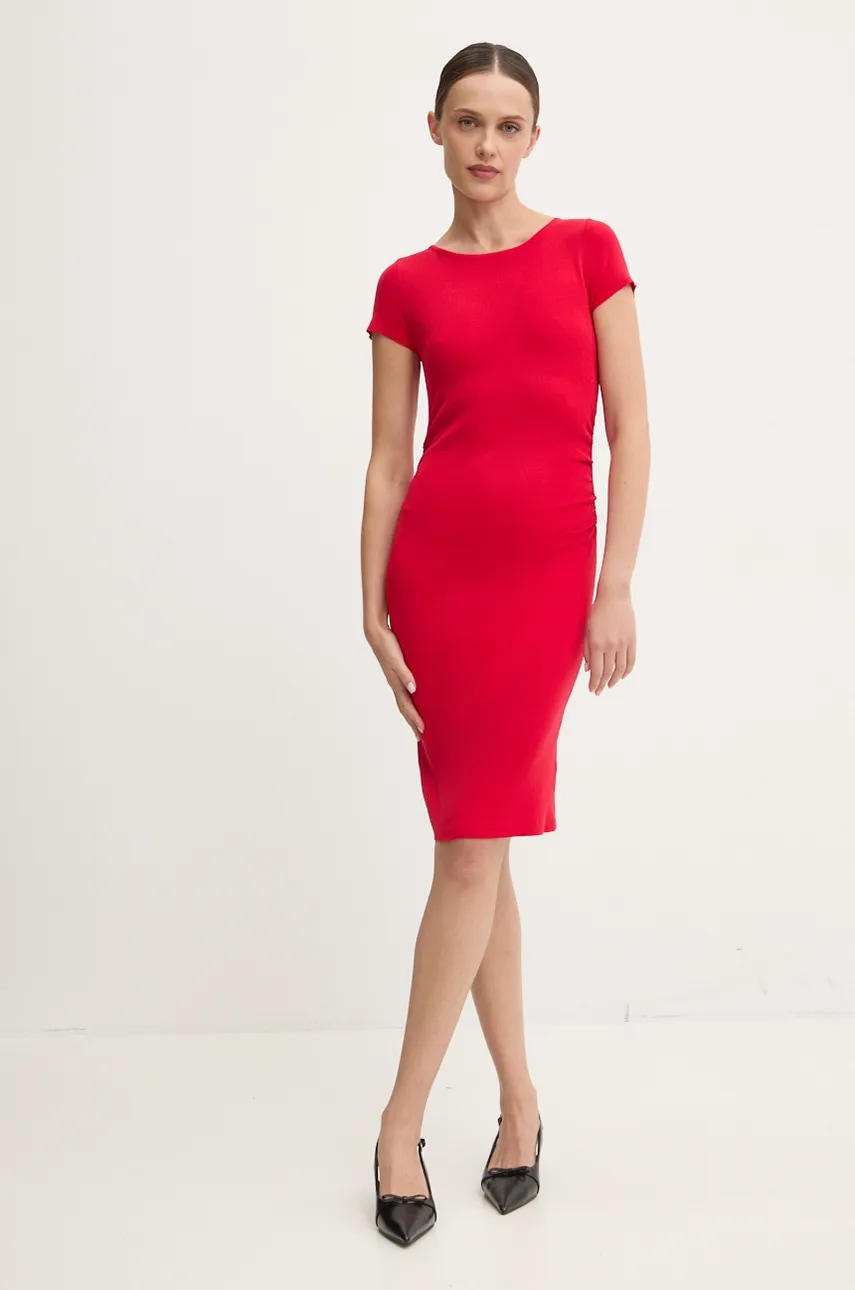 Answear Lab rochie culoarea rosu