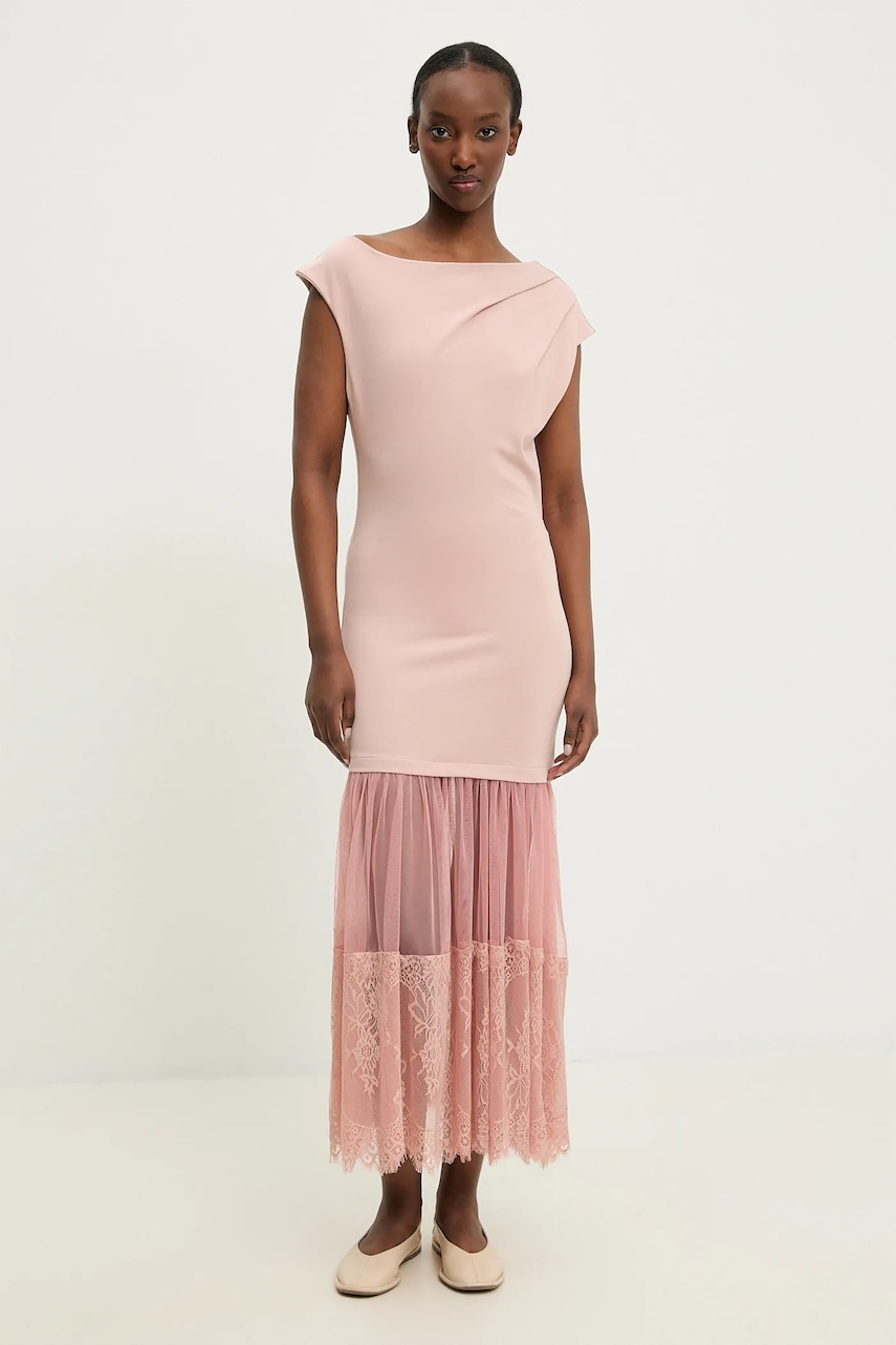 Answear Lab rochie culoarea roz