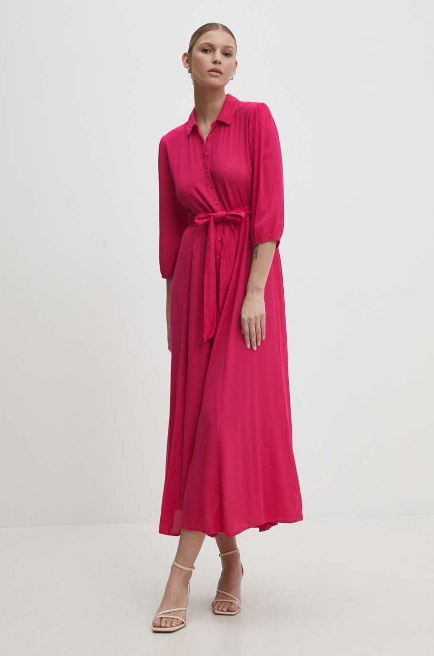 Answear Lab rochie culoarea roz