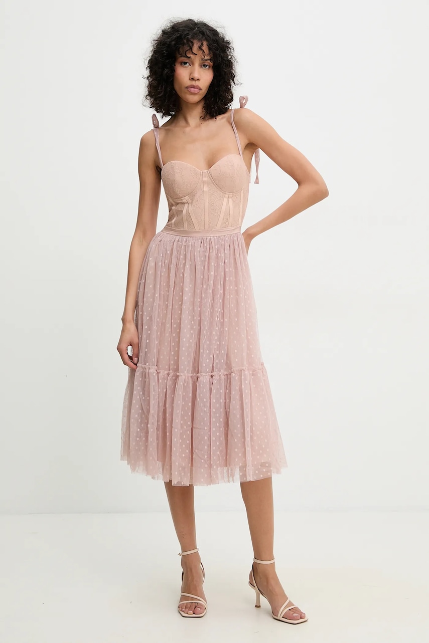 Answear Lab rochie culoarea roz