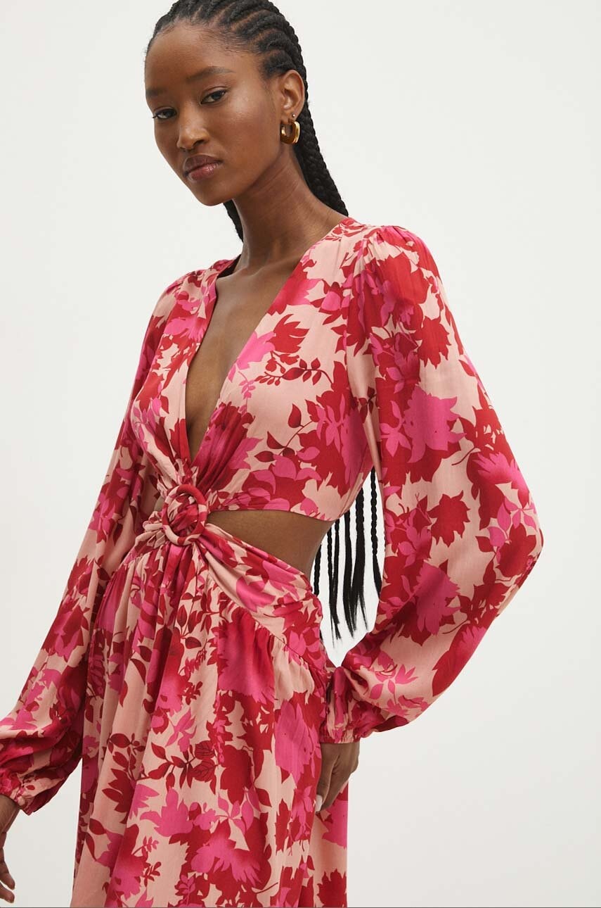 Answear Lab rochie culoarea roz